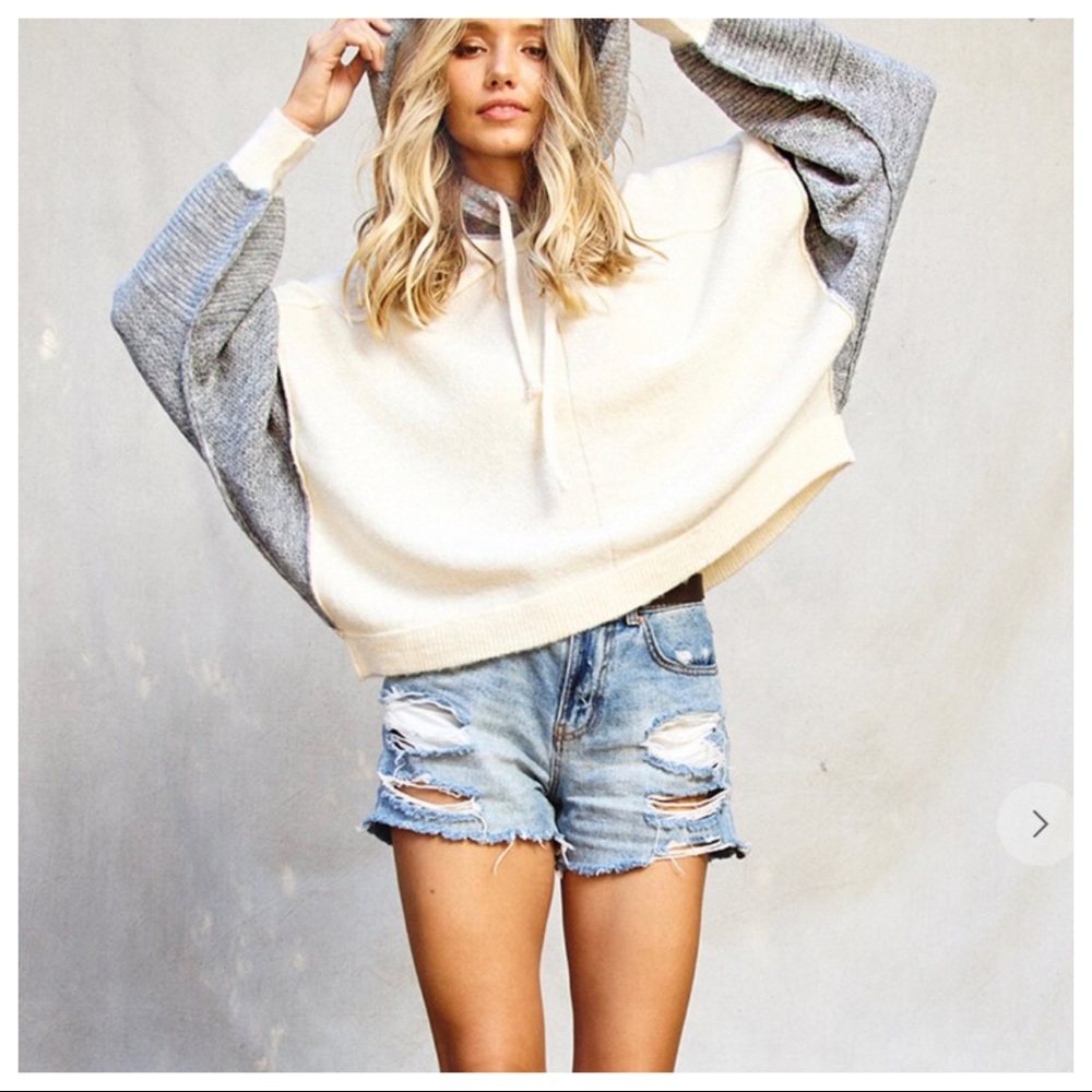 ✨LAST ONE✨Colorblock sweater/sweatshirt hoodie - Picture 4 of 8